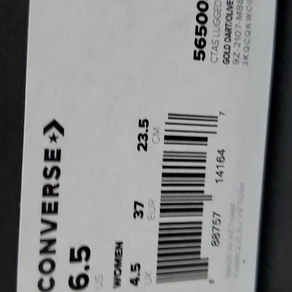 Converse CTAS LUGGED WINTER HI WOMEN'S SZ / 565005C - Picture 8 of 15